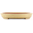 Oval beige  bonsai pot by Reiho - 460 x 330 x 50 mm