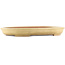 Oval beige  bonsai pot by Reiho - 460 x 330 x 50 mm