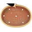 Vaso bonsai ovale beige di Reiho - 460 x 330 x 50 mm