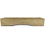 Maceta rectangular beige para bonsái de Tokoname - 550 x 390 x 80 mm