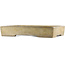 Maceta rectangular beige para bonsái de Tokoname - 550 x 390 x 80 mm