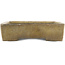Maceta rectangular beige para bonsái de Tokoname - 550 x 390 x 80 mm