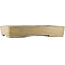 Maceta rectangular beige para bonsái de Tokoname - 550 x 390 x 80 mm