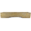 Maceta rectangular beige para bonsái de Tokoname - 550 x 390 x 80 mm