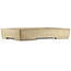 Maceta rectangular beige para bonsái de Tokoname - 550 x 390 x 80 mm