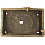 Maceta rectangular beige para bonsái de Tokoname - 550 x 390 x 80 mm