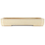 Maceta rectangular blanca para bonsái de Yamafusa - 410 x 305 x 65 mm