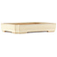 Maceta rectangular blanca para bonsái de Yamafusa - 410 x 305 x 65 mm