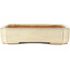 Pot à bonsaï rectangulaire blanc de Yamafusa - 410 x 305 x 65 mm
