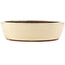 Oval white bonsai pot by Yamaaki - 480 x 400 x 100 mm