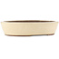 Oval white bonsai pot by Yamaaki - 480 x 400 x 100 mm