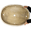Maceta ovalada para bonsái de Mazan en color blanco - 540 x 420 x 70 mm