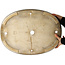 Pot à bonsaï ovale blanc Mazan - 540 x 420 x 70 mm