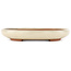 Oval white bonsai pot by Yamafusa - 405 x 305 x 40 mm