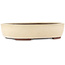 Oval white bonsai pot by Yamaaki - 340 x 280 x 75 mm