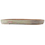 Ovale groene en witte bonsai pot van Hattori - 455 x 315 x 40 mm