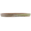 Ovale groene en witte bonsai pot van Hattori - 455 x 315 x 40 mm