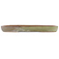 Ovale groene en witte bonsai pot van Hattori - 455 x 315 x 40 mm