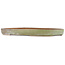 Ovale groene en witte bonsai pot van Hattori - 455 x 315 x 40 mm