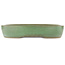 Maceta ovalada verde para bonsái de Yamafusa - 470 x 465 x 80 mm