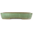 Maceta ovalada verde para bonsái de Yamafusa - 470 x 465 x 80 mm