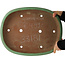 Pot à bonsaï ovale vert de Yamafusa - 470 x 465 x 80 mm