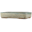 Maceta rectangular turquesa para bonsái de Ikkou - 370 x 260 x 75 mm