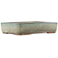 Pot à bonsaï rectangulaire turquoise par Ikkou - 370 x 260 x 75 mm