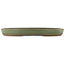 Ovale groene bonsai pot van Taizan - 460 x 320 x 50 mm