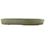 Oval green bonsai pot by Taizan - 460 x 320 x 50 mm