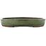 Oval green bonsai pot by Taizan - 460 x 320 x 50 mm