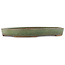 Ovale groene bonsai pot van Taizan - 460 x 320 x 50 mm