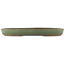 Oval green bonsai pot by Taizan - 460 x 320 x 50 mm