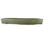 Oval green bonsai pot by Taizan - 460 x 320 x 50 mm