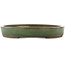 Oval green bonsai pot by Taizan - 460 x 320 x 50 mm