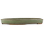 Oval green bonsai pot by Taizan - 460 x 320 x 50 mm