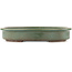 Oval green bonsai pot by Yamafusa - 430 x 350 x 70 mm