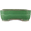 Rectangular green bonsai pot by Yamafusa - 365 x 275 x 90 mm