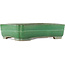 Maceta rectangular verde para bonsái de Yamafusa - 365 x 275 x 90 mm