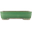 Rectangular green bonsai pot by Yamafusa - 365 x 275 x 90 mm