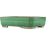 Maceta rectangular verde para bonsái de Yamafusa - 365 x 275 x 90 mm