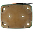 Maceta rectangular verde para bonsái de Yamafusa - 365 x 275 x 90 mm