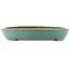 Oval green bonsai pot by Reiho - 490 x 320 x 45 mm