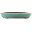 Oval green bonsai pot by Reiho - 490 x 320 x 45 mm