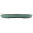 Oval green bonsai pot by Reiho - 445 x 345 x 50 mm