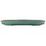 Pot à bonsaï ovale vert de Reiho - 445 x 345 x 50 mm