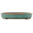 Oval green bonsai pot by Reiho - 445 x 345 x 50 mm