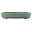 Ovale groene bonsai pot van Reiho - 445 x 345 x 50 mm