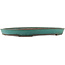 Oval green bonsai pot by Reiho - 445 x 345 x 50 mm