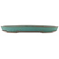 Oval green bonsai pot by Reiho - 445 x 345 x 50 mm